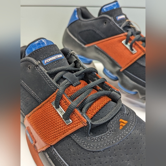 Adidas Agent Gil Zero Restomod Knicks Black Blue Basketball Sneakers sz Men's 9 - Picture 2 of 12